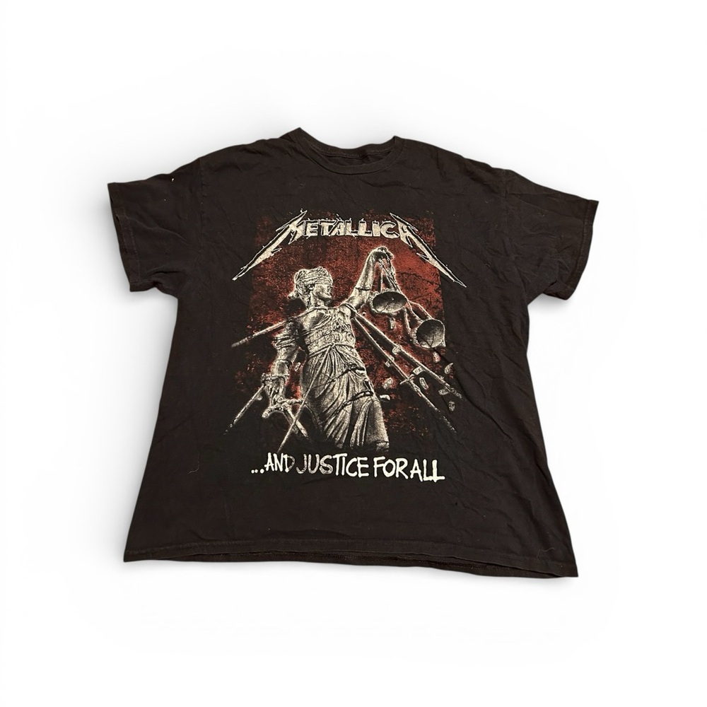 Metallica “And Justice For All” Black Graphic Band T-Shirt